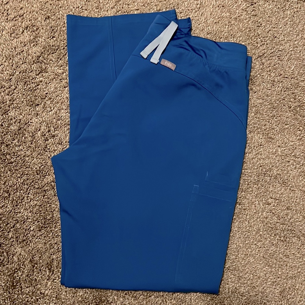 Royal Blue Figs Scrub pant